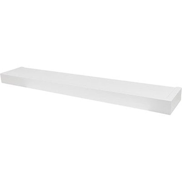 Gfancy Fixtures 36 in. High & Mighty Modern Floating Shelf, White GF2668333